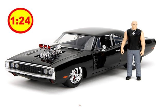 DODGE CHARGER 1970 CON FIGURA 1/24