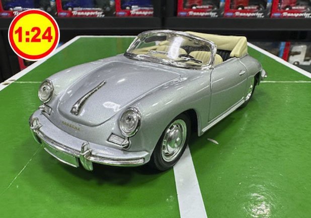 PORSCHE 356B SILVER 1/24