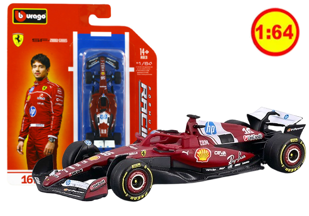 FERRARI SF25 16 CHARLES LECLERC FORMULA UNO F1 2025 1/64
