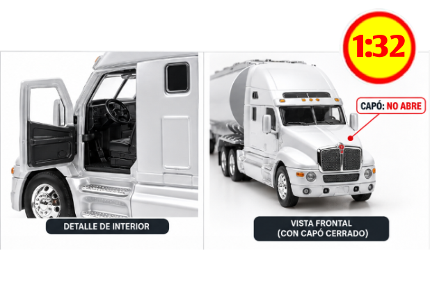 KENWORTH T2000 CISTERNA BLANCO 1/32 — foto 4