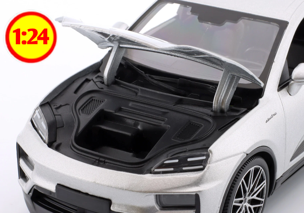 PORSCHE MACAN TURBO ELECTRIC AÑO DE CONSTRUCCIÓN 2024 PLATA 1:24 BBURAGO — foto 4