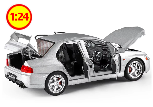 MITSUBISHI LANCER EVO 9 SILVER 1/24 — foto 2
